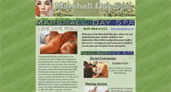 Desktop Screenshot of marshalldayspa.net