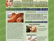 Tablet Screenshot of marshalldayspa.net